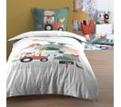 Housse De Couette 140x200 Tom + 1 Taie Coton 57 Fils