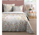 Housse De Couette 240x220 Fleurette + 2 Taies Coton 57 Fils