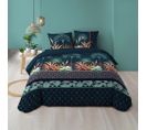 Housse De Couette 240x220 + 2 Taies Floriana Coton 57 Fils