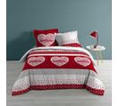 Housse De Couette 240x220 + 2 Taies Passionnément Coton 57 Fils