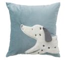 Coussin Carré Dalmatien Bleu