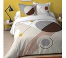 Housse De Couette 240x220 Chroma + 2 Taies 100% Coton 57 Fils