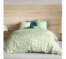 Housse De Couette 240x220 Flava Green + 2 Taies Coton 57 Fils