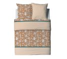 Housse De Couette 260x240 Loni + 2 Taies Coton 57 Fils