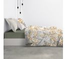 Housse De Couette 240x220 Eloa + 2 Taies Coton Bio 57 Fils