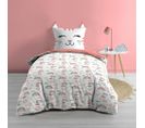 Housse De Couette 140x200 + Taie Chatchat 100% Coton