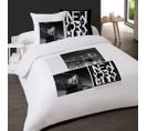 Housse De Couette 200x200 Ny By Night + 2 Taies 100% Coton