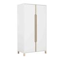 Armoire 2 Portes Blanc