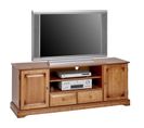 Meuble TV 60 Pouces Merisier 2 Portes 2 Tiroirs 6 Niches L 158.8 H 60.3 P 46 Cm