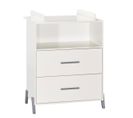 Joy - Commode 2 Tiroirs 1 Niche - Gris