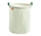 Panier De Rangement Tissu 31x39x31cm Coton Vert Tilleul