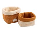 Lot De 2 Panières De Rangement En Double Gaze De Coton