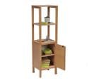 Meuble De Rangement Tribu 1 Porte - 3 Tablettes / Chêne