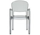 Fauteuil Joker Empilable / Gris Transparent