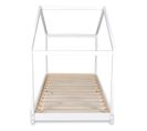 Lit Cabane 90x190 Sommier Inclus Koala - Blanc Laqué