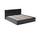 Lit Coffre Barcelona 160x200 + 1 Sommier + 1 Matelas Mémoire De Forme / Noir