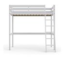 Lit Mezzanine 90x190 Sommier Inclus Dylan - Blanc