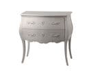 Commode Baroque En Bois 2 Tiroirs - Muriane