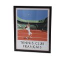 Affiche Tennis Club Français 40x50 Cm