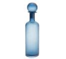 Vase Bouteille Mat Bleu Hauteur 39 Cm