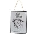 Plaque Décorative En Métal Lait Fermier