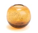 Vase Boule Paillette Ambre 15 Cm