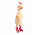 Jouet Pour Chien "poulet" 23cm Écru et Rouge