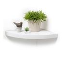 Étagère Murale D'angle "flottante" 25cm Blanc