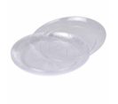 Lot De 6 Assiettes En Plastique Réutilisable "lilia" 18cm Transparent