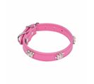 Collier Fantaisie Pour Chien "couronnes" 35cm Fuchsia