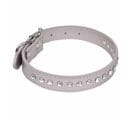 Collier Fantaisie Pour Chien "strass" 55cm Gris