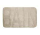 Tapis De Bain Microfibre "relief" 45x75cm Taupe