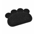 Tapis Repas Pour Chien et Chat "pattes" 40cm Noir