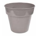 Cache Pot En Métal "brillant" 22cm Taupe