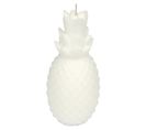 Bougie Déco "ananas Tropical" 20cm Blanc