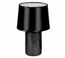 Lampe à Poser Design "effet Tressé" 30cm Noir