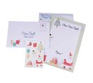 Kit 2 Lettres et Stickers "père Noël" 32cm Blanc