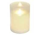 Bougie Ronde LED "verrine" 10cm Blanc