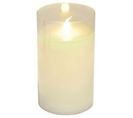 Bougie Ronde LED "verrine" 12cm Blanc