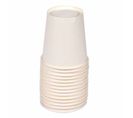 Lot De 50 Gobelets En Carton "tessie" 20cl Blanc