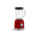 Scbl15r - Blender Vintage - Bol En Verre - Variateur De Vitesse - 6 Lames - 800w - Rouge