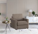 Fauteuil manchettes fines NICARAGUA tissu Apache taupe 13