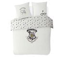 Housse De Couette Harry Potter Poudlard 200x200 Cm - 100% Coton