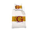 Housse De Couette Harry Potter Gryffondor 140x200 Cm - 100% Coton