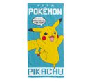 Serviette De Plage Pokémon Pikachu Pika 70x140 Cm - 100% Coton - 300 Gsm