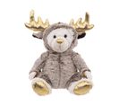 Déco De Noël Peluche Ours En Combinaison De Renne H 37 Cm