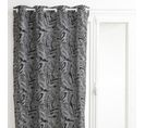 Rideau Tissage Jacquard Folha 140 X 260 Cm - Noir Et Blanc