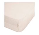 Drap Housse 2 Personnes En Lin Lavé Beige 140 X 190 Cm