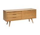 Buffet 1 Porte et 3 Tiroirs "digha" 160cm Beige