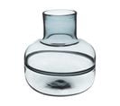 Vase Fond Plat En Verre Gris D 23,5 Cm